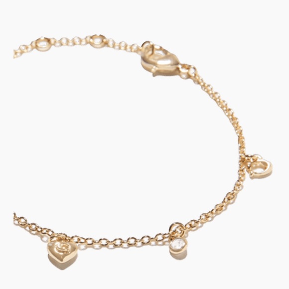 NEW Coach Gold Charm Bracelet - Picture 2 of 5
